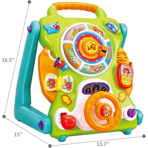  [아마존베스트]IPlay, iPlay, iLearn Baby Sit to Stand Walkers Toys, Kids Activity Center, Toddlers Musical Fun Table, Lights n Sounds, Learning, Birthday Gift for 6, 9, 12, 18 Month, 1, 2 Year Olds, Inf