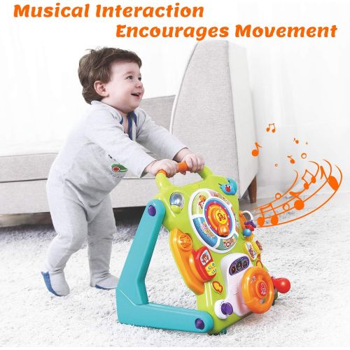  [아마존베스트]IPlay, iPlay, iLearn Baby Sit to Stand Walkers Toys, Kids Activity Center, Toddlers Musical Fun Table, Lights n Sounds, Learning, Birthday Gift for 6, 9, 12, 18 Month, 1, 2 Year Olds, Inf