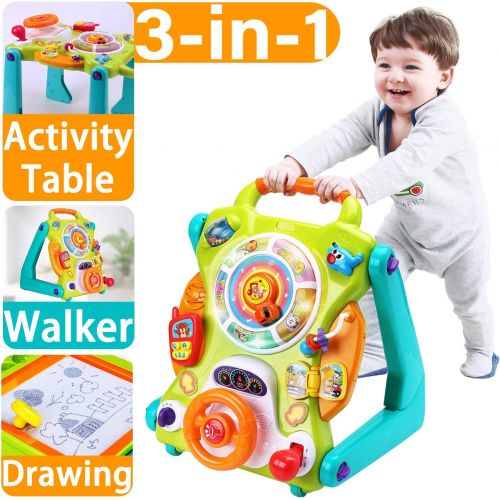  [아마존베스트]IPlay, iPlay, iLearn Baby Sit to Stand Walkers Toys, Kids Activity Center, Toddlers Musical Fun Table, Lights n Sounds, Learning, Birthday Gift for 6, 9, 12, 18 Month, 1, 2 Year Olds, Inf