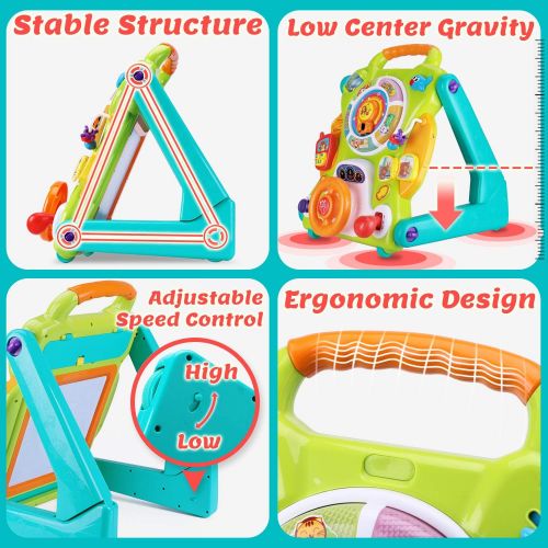  [아마존베스트]IPlay, iPlay, iLearn Baby Sit to Stand Walkers Toys, Kids Activity Center, Toddlers Musical Fun Table, Lights n Sounds, Learning, Birthday Gift for 6, 9, 12, 18 Month, 1, 2 Year Olds, Inf