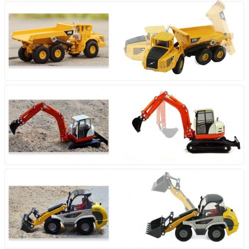  IPlay, iLearn iPlay, iLearn Heavy Duty Construction Site Play Set, Collectible Model Vehicles, Metal Tractor Toy, Dump Truck, Excavator, Digger, Compact Gift Toy for 2, 3, 4 Year Olds, Toddlers,