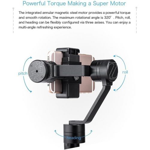  Zhi yun Zhiyun Z1-Smooth 3-Axis Handheld Stabilizing Gimbal for Smartphone iPhone Gopro 34,Samsung Galaxy Note 2 3 4,Samsung Galaxy S3 S4 S5 S6 S6 and other less than 7 screen smart phone