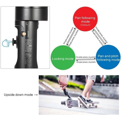  Zhi yun Zhiyun Z1-Smooth 3-Axis Handheld Stabilizing Gimbal for Smartphone iPhone Gopro 34,Samsung Galaxy Note 2 3 4,Samsung Galaxy S3 S4 S5 S6 S6 and other less than 7 screen smart phone