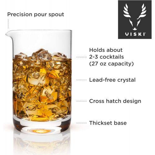  [아마존베스트]Viski Professional Stemmed Mixing Glass, 6432