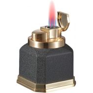 Visol Redferno Torch Lighter Quad Flame Refillable Gas Butane Lighter, Antique Metal Finish and Windproof Adjustable Flame Table Lighter (Shipped Without Butane)