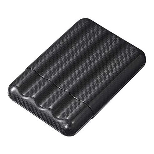  Visol Products VCASE499L Night II Carbon Fiber Large Cigar Case - 2 Finger