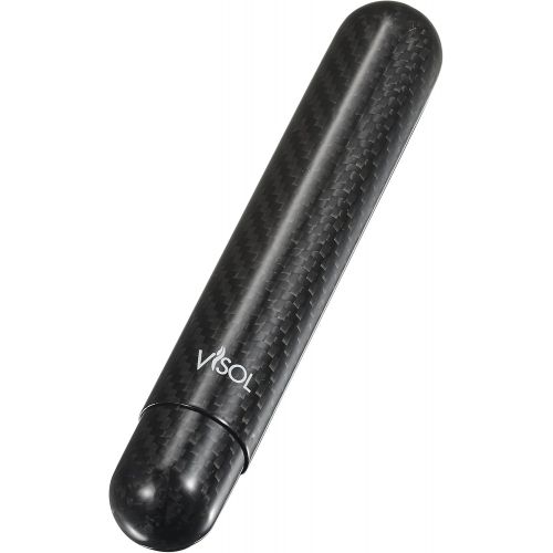  Visol Products VCASE499L Night II Carbon Fiber Large Cigar Case - 2 Finger