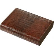 Visol Sobek Brown Leather Desktop Humidor, 10 Cigars