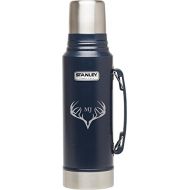 Visol Stanley 1.1QT Classic Vacuum Bottle - Hammertone Navy With Free Laser Design (Hunting)