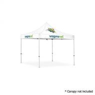 Vispronet - 10ft x 10ft Commercial Steel Tent Frame - Powder-Coated Off-White Steel 10x10 Pop up Canopy Frame (Frame Only, Canopy not Included)