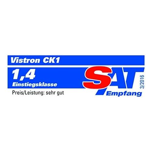  [아마존베스트]-Service-Informationen HDTV Vistron CK1 Camping Satellite System in Case with 20 m Coaxial Cable LNB and Compass