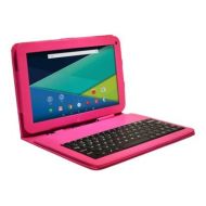 Visual Land PRESTIGE Elite 10QL - Tablet - Android 5.0 (Lollipop) - 16 GB - 10 (1024 x 600) - microSD slot - magenta - with Keyboard Case
