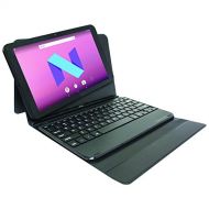 Visual Land Prestige Elite 10.1 IPS [2 in 1] Quad Core 64Bit 16GB Android 7.0 Nougat Tablet with Docking Keyboard Case Stand, Black (ME10QDDC16BLK)