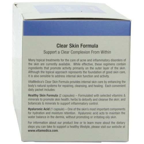  VitaMedica Vitamedica Clear Skin Formula Daily Supplements Packets, 30-Count