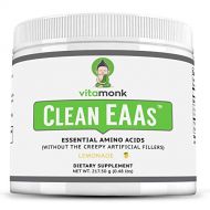 Clean EAA by VitaMonk - EAAs with No Artificial Sweeteners for Pre-Workout, Energy and Recovery - Max Bioavailable EAA Powder with 9 Essential Amino Acids - Natural Lemonade Flavo