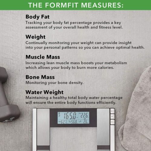  Vitagoods Form Fit Digital Scale and Body Analyzer