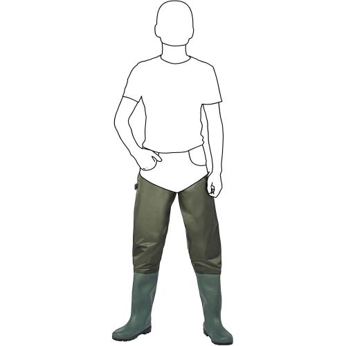  [아마존베스트]FISHINGSIR Hip Waders Fishing Trousers Watts Fish Pond Rubber PVC Nylon River Feet 38-46