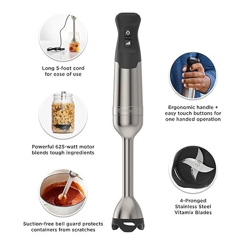 바이타믹스 Vitamix Immersion Blender, Stainless Steel, 18 inches