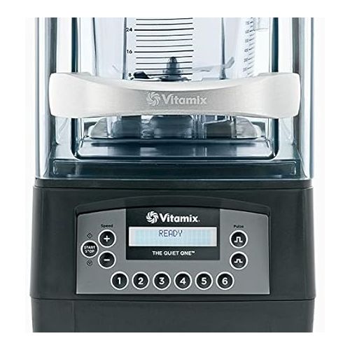 바이타믹스 Vitamix 36019 The Quiet One On-Counter Bar Type 48 Oz Blender, black/clear