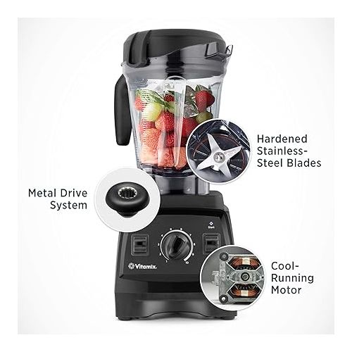 바이타믹스 Vitamix, Red 7500 Blender, Professional-Grade, 64 oz. Low-Profile Container