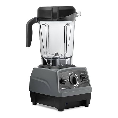 바이타믹스 Vitamix Explorian Blender with Programs, Professional-Grade, 64 oz. Low-Profile Container, Slate (Renewed Premium)