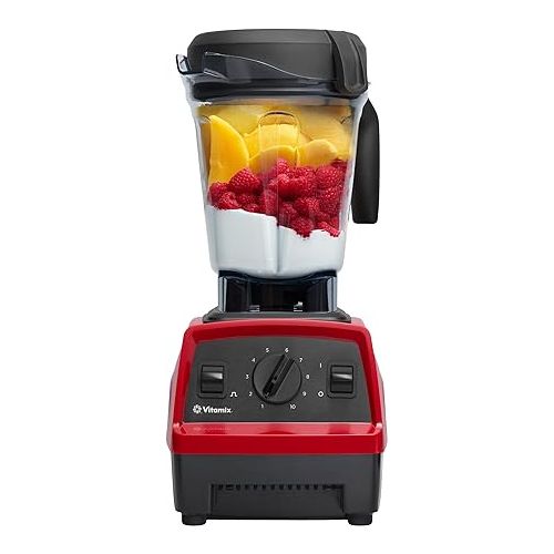 바이타믹스 Vitamix Explorian Blender, Professional-Grade, 64 oz. Low-Profile Container, Red (Renewed Premium)