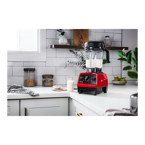 바이타믹스 Vitamix Explorian Blender, Professional-Grade, 64 oz. Low-Profile Container, Red (Renewed Premium)