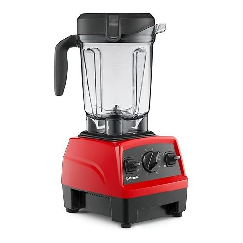 바이타믹스 Vitamix Explorian Blender, Professional-Grade, 64 oz. Low-Profile Container, Red (Renewed Premium)