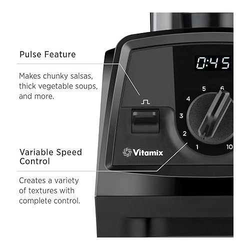 바이타믹스 Vitamix Venturist V1200, Professional-Grade, 64 oz. Container, Black (Renewed Premium)