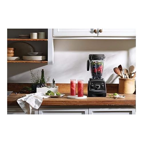 바이타믹스 Vitamix Professional Series 750 Blender, Professional-Grade, 64 oz. Low-Profile Container, Black, Self-Cleaning - 1957 (Renewed)