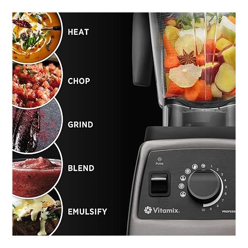 바이타믹스 Vitamix Professional Series 750 Blender, Professional-Grade, 64 oz. Low-Profile Container, Black, Self-Cleaning - 1957 (Renewed)