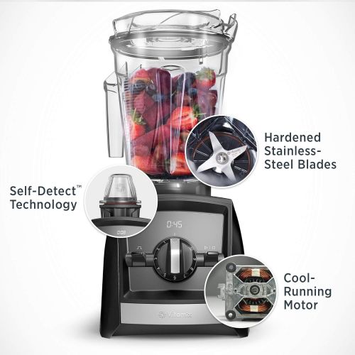 바이타믹스 Vitamix A2300 Ascent Series Smart Blender, Professional-Grade, 64 oz. Low-Profile Container, Black