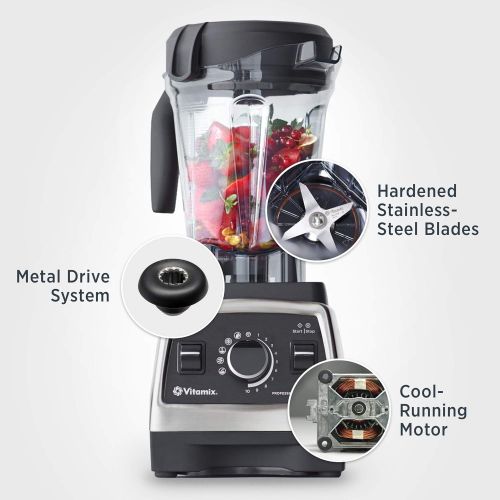 바이타믹스 Vitamix Professional Series 750 Blender, Professional-Grade, 64 oz. Low-Profile Container, Black, Self-Cleaning - 1957