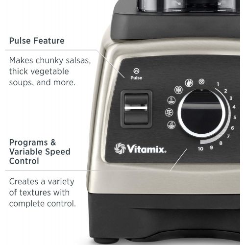 바이타믹스 Vitamix Professional Series 750 Blender, Professional-Grade, 64 oz. Low-Profile Container, Heritage