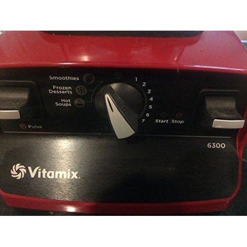 바이타믹스 Vitamix 6300: Featuring 3 Pre-Programmed Settings, Variable Speed Control, and Pulse Function . Includes Savor Recipes Book , DVD and Spatula. (RED)