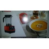 Vitamix 6500 Improved 6300 More Powerful, Fits Under Cabinet Model, Featuring 3 Pre-Programmed Settings, Red