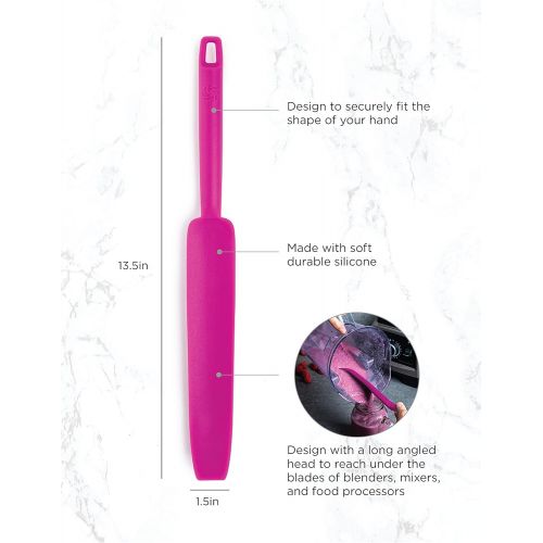 바이타믹스 Vitamix Silicone Blender Spatula, Slim Blade Scraper Accessory Designed to Reach Under Vitamix Blender Blades - Durable Slip-Resistant Silicone Rubber Grip - Vitamix Accessories -