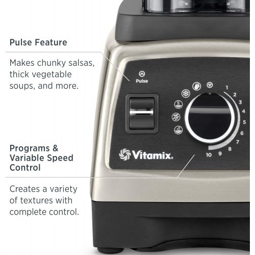바이타믹스 Vitamix Professional Series 750 Blender, Professional-Grade, 64 oz. Low-Profile Container, Black