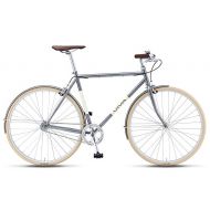 Viva Legato 7 Mustache Bar City Bicycle, 700c Wheels, 53 cm Frame, Mens Bike, Metallic Gray