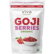 Viva Naturals Organic Dried Goji Berries, 2lb - Premium Himalayan Berries Perfect for Baking, Teas,...