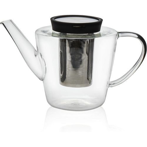  Viva Scandinavia VIVA Infusion Glass Teapot, Clear, 39 Ounce