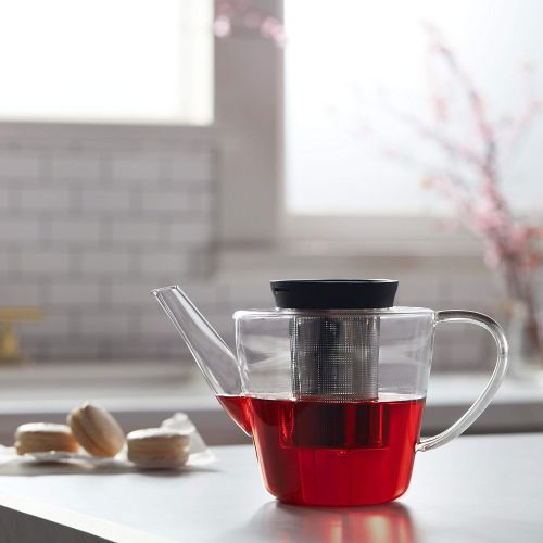  Viva Scandinavia VIVA Infusion Glass Teapot, Clear, 39 Ounce