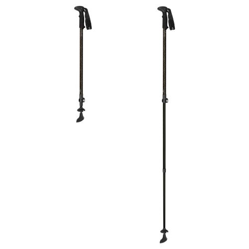  Vive Anti Shock Trekking Poles (Pair) - Collapsible Hiking Sticks - Ultralight Antishock Trek Walking Staff - Rubber Ice Snow Tip - Running, Walking Cane for Men, Women - Backpack