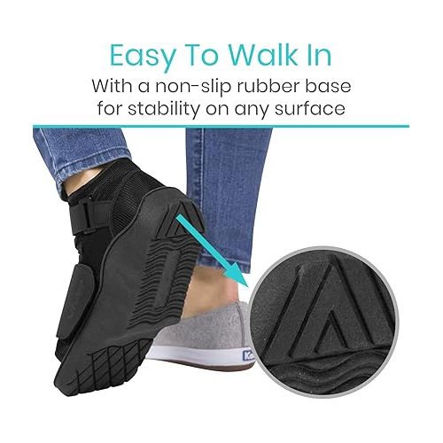  Vive Offloading Post-Op Shoe - Forefront Wedge Boot for Broken Toe Injury - Non Weight Bearing Medical Recovery for Foot Surgery, Hammer Toes, Bunion, Feet, Orthopedic (Men 9.5-11.5, Women 10.5-12)