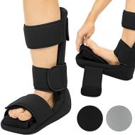 Vive Plantar Fasciitis Night Splint Plus Trigger Point Stretch Wedges - Soft Leg Brace Support, Orthopedic Sleeping Immobilizer Stretch Boot (Large: Men's: 8.5-11, Women's: 10-12)