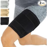 Vive Thigh & Hamstring Compression Sleeve Brace for Men & Women (2 Pack, Black) - Pain Relief Support Wrap for Sciatica, Hip Flexor, Groin, Leg, Upper Thigh - Quick Results & Sciatic Nerve Recovery