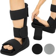 Vive Plantar Fasciitis Night Splint Plus Trigger Point Stretch Wedges - Soft Leg Brace Support, Orthopedic Sleeping Immobilizer Stretch Boot (Medium: Men's: 5.5-8, Women's 7-9.5)
