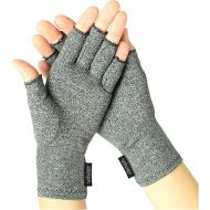 Vive Arthritis Gloves - Compression Glove for Rheumatoid, Osteoarthritis - Heat Hand Gloves for Computer Typing, Arthritic Joint Pain Relief, Carpal Tunnel - Men, Women - Open Finger Thumb (Medium)