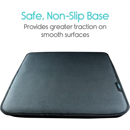  VIVE Gel Seat Cushion Orthopedic Car, Truck, Wheelchair, Airplane, Stadium, and Office Pad - Sciatica, Back, Coccyx and Tailbone Pillow - Comfortable Pain Relief