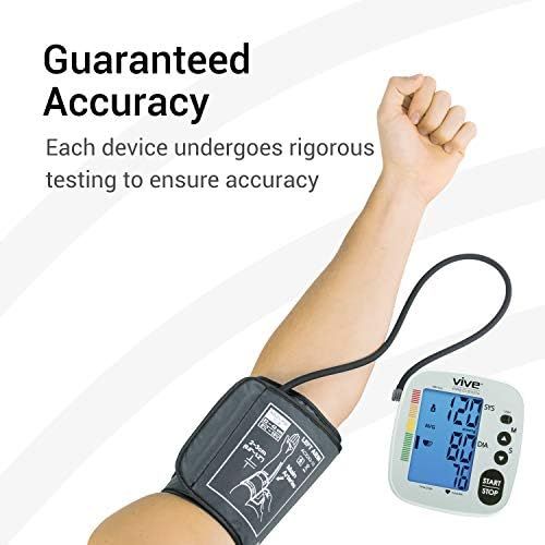  [아마존베스트]Vive Precision Blood Pressure Cuff - Heart Rate Monitor Machine - Automatic BPM Sphygmomanometer Heartbeat Measurements for Hypertension Diagnosis, Accurate Pulse Readings - Upper